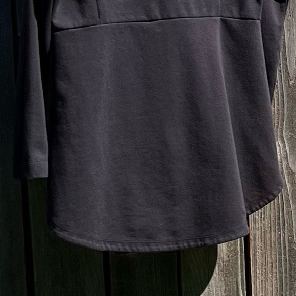 Danskin Now hooded long black jacket size 8/10 medium - Picture 16 of 16